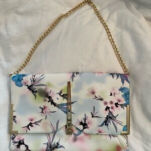 Floral Chain Strap Clutch